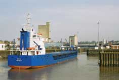 MV Katja Entering the Lock